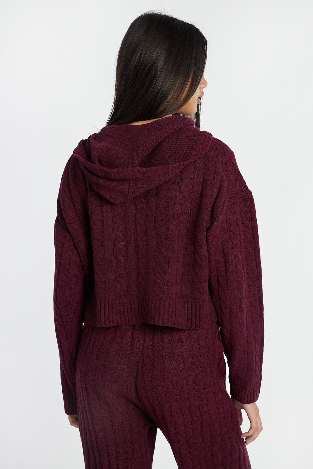 AERO Cable Knit Zip-Up Hoodie AERO Cable Knit Zip-Up Hoodie