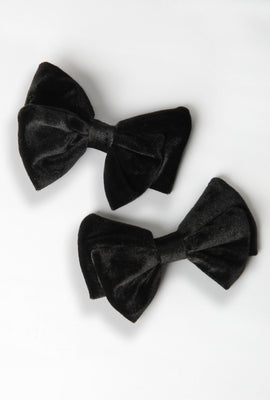 Velvet Bow 2-Pack Hair Clips