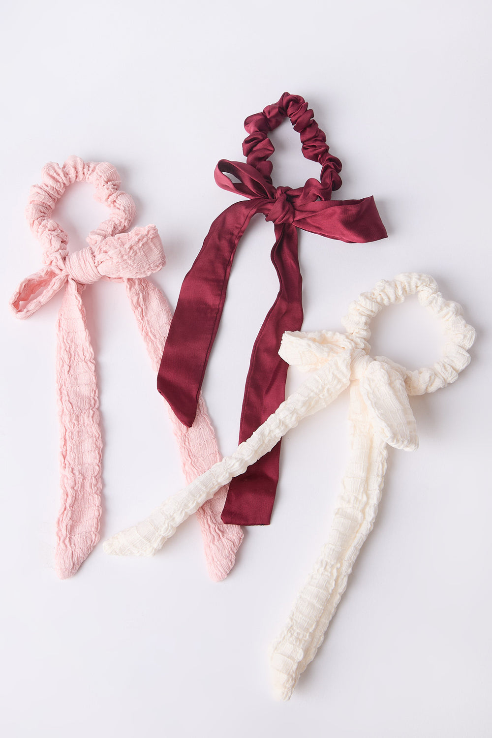 Chouchous à cheveux avec noeud - paquet de 3 Chouchous à cheveux avec noeud - paquet de 3