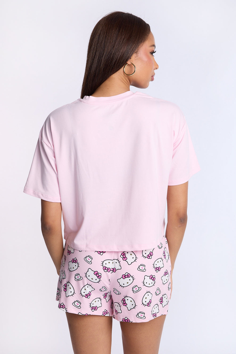 Hello Kitty Coffee 2-Piece Pajama Tee & Short Set Hello Kitty Coffee 2-Piece Pajama Tee & Short Set