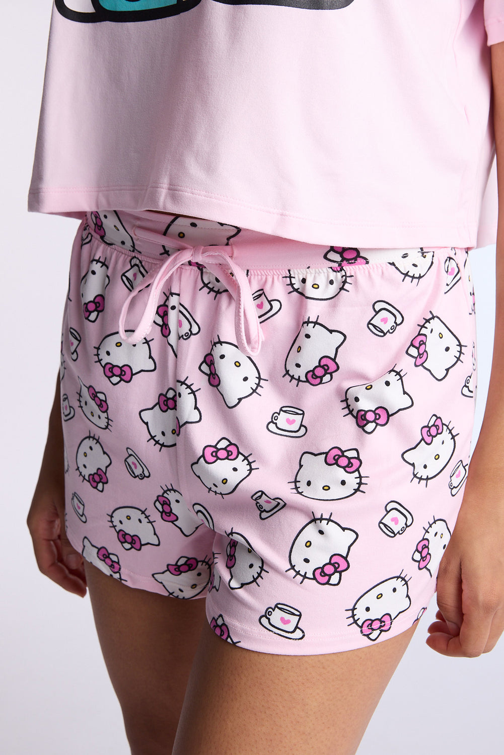 Hello Kitty Coffee 2-Piece Pajama Tee & Short Set Hello Kitty Coffee 2-Piece Pajama Tee & Short Set