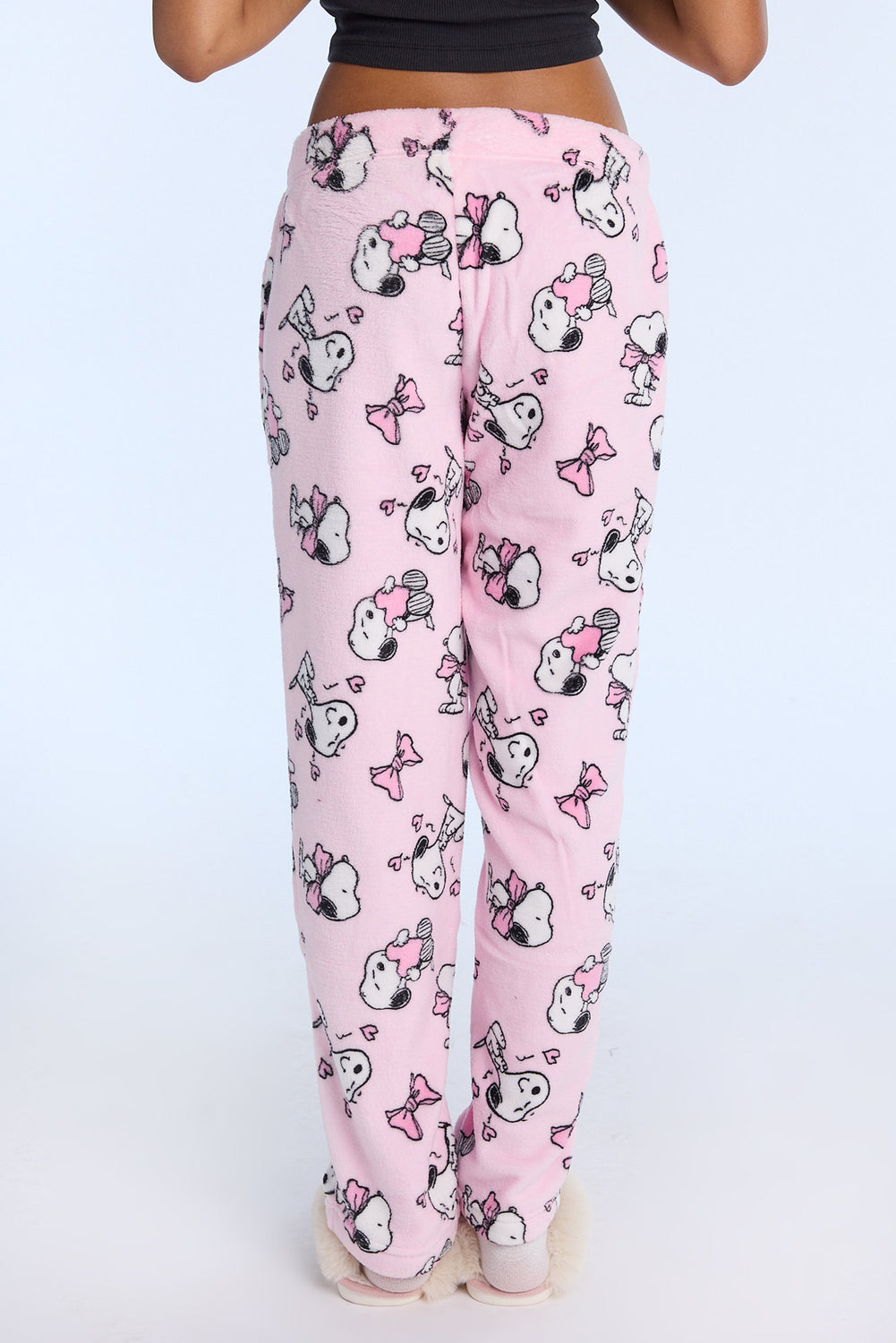 Pantalon de pyjama en peluche coeurs Snoopy Pantalon de pyjama en peluche coeurs Snoopy