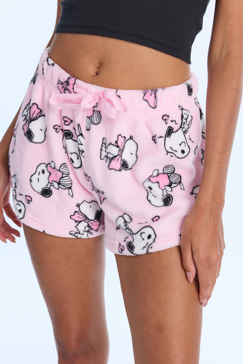 Short de pyjama en peluche coeur Peanuts Snoopy Short de pyjama en peluche coeur Peanuts Snoopy