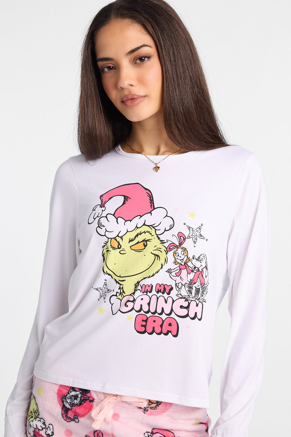 Ensemble de pyjama 2 pièces imprimé The Grinch Era Ensemble de pyjama 2 pièces imprimé The Grinch Era