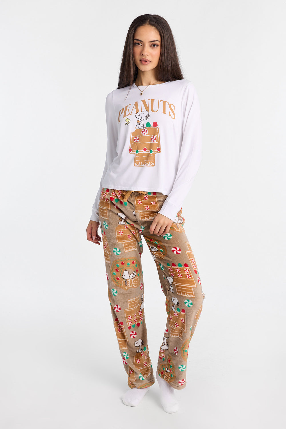 Ensemble de pyjama 2 pièces imprimé Peanuts Snoopy Ensemble de pyjama 2 pièces imprimé Peanuts Snoopy