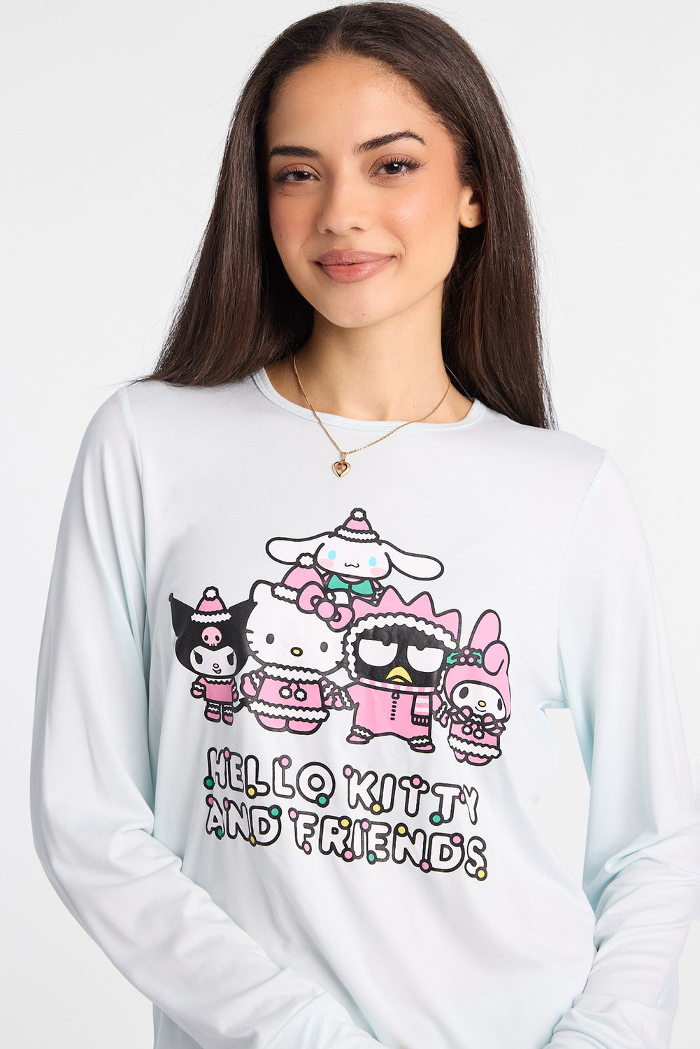 Ensemble de pyjama 2 pièces imprimé Hello Kitty And Friends Ensemble de pyjama 2 pièces imprimé Hello Kitty And Friends