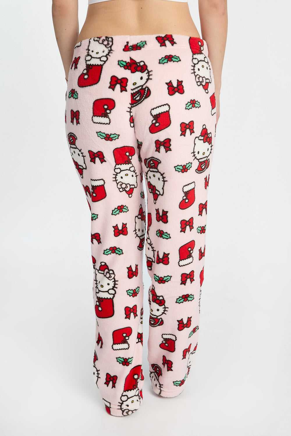 Pantalon de pyjama en peluche bas de Noël Hello Kitty Pantalon de pyjama en peluche bas de Noël Hello Kitty