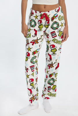 The Grinch Wreath Plush Pajama Pant