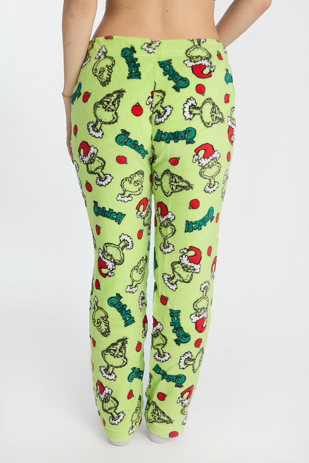 Pantalon de pyjama en peluche imprimé The Grinch Pantalon de pyjama en peluche imprimé The Grinch