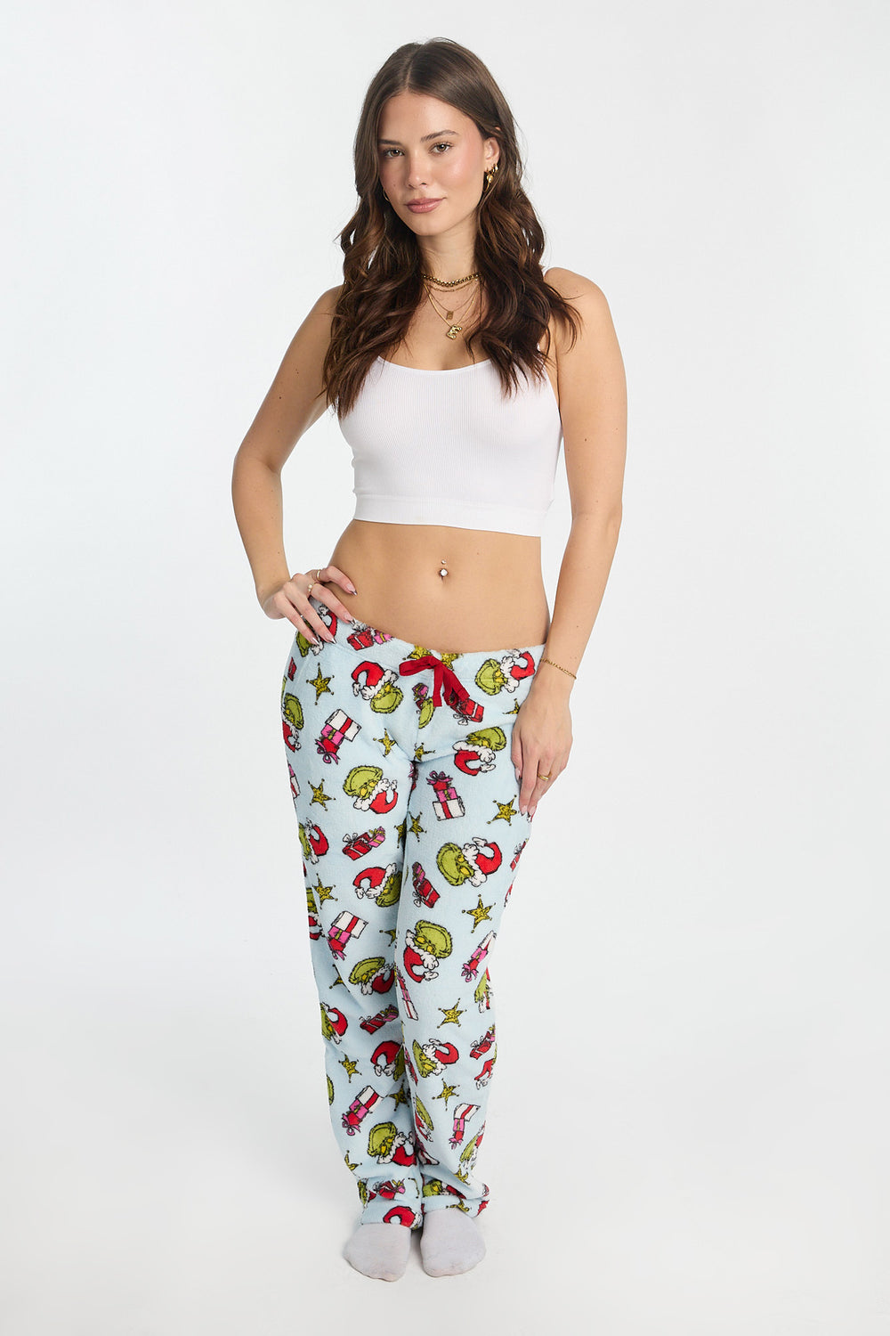 Pantalon de pyjama en peluche cadeaux de Noël The Grinch Pantalon de pyjama en peluche cadeaux de Noël The Grinch