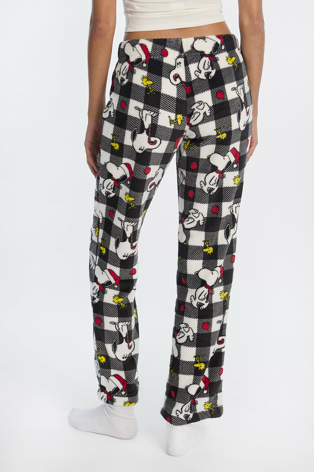 Pantalon de pyjama en peluche à carreaux Peanuts Snoopy Pantalon de pyjama en peluche à carreaux Peanuts Snoopy