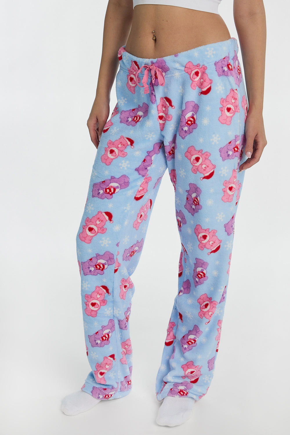 Care Bears Snowflakes Plush Pajama Pant Care Bears Snowflakes Plush Pajama Pant
