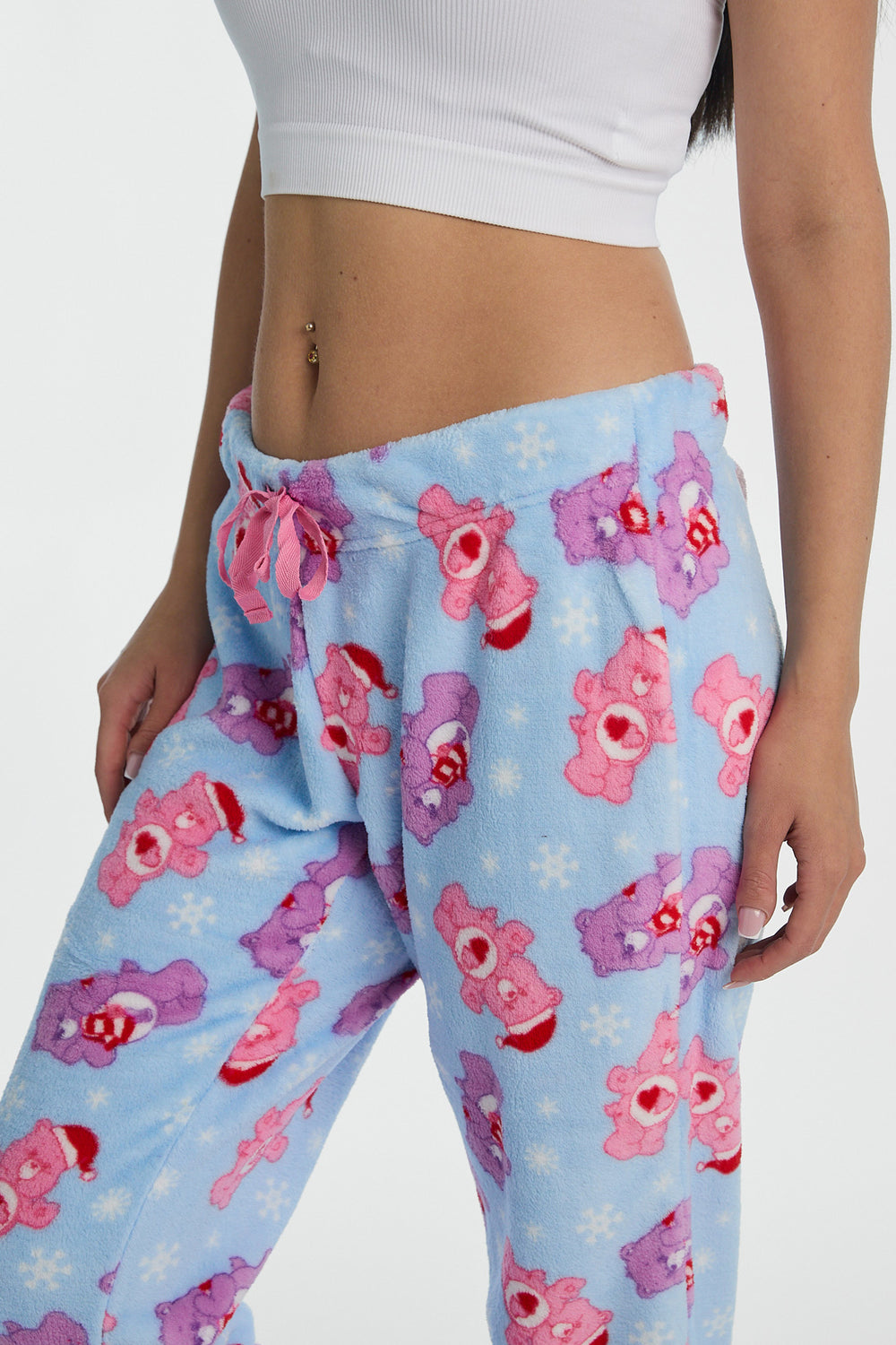 Care Bears Snowflakes Plush Pajama Pant Care Bears Snowflakes Plush Pajama Pant
