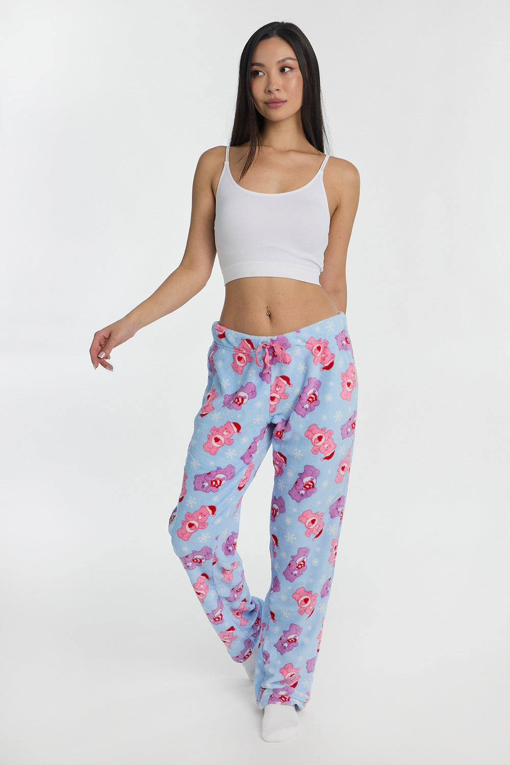 Care Bears Snowflakes Plush Pajama Pant Care Bears Snowflakes Plush Pajama Pant