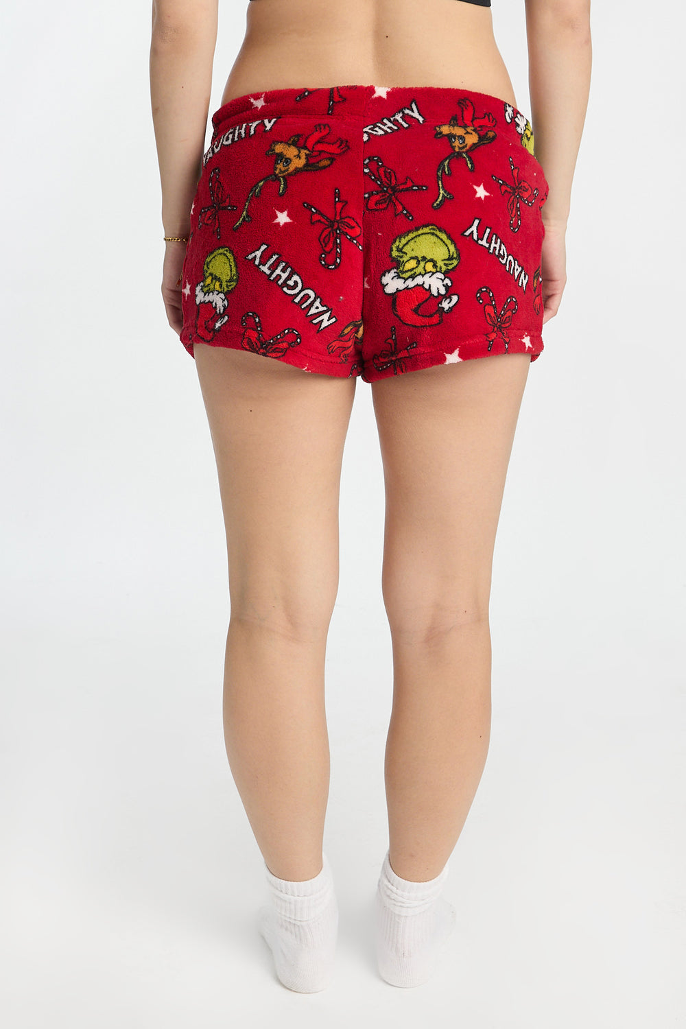 The Grinch Naughty Plush Pajama Shorts The Grinch Naughty Plush Pajama Shorts