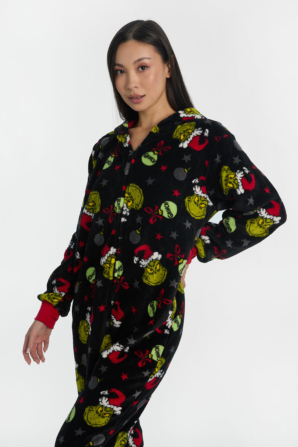 The Grinch Ornaments Hooded Onesie The Grinch Ornaments Hooded Onesie