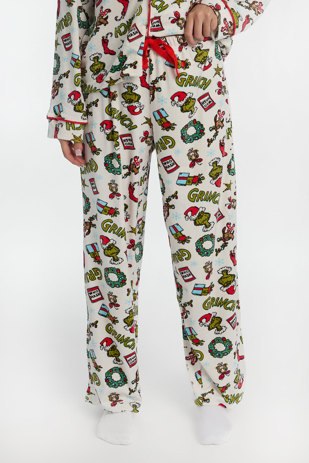 The Grinch Wreath 2-Piece Pajama Shirt & Pant Set The Grinch Wreath 2-Piece Pajama Shirt & Pant Set