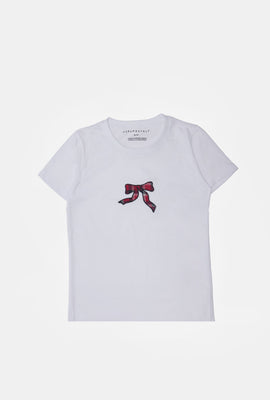 T-shirt coupe classique à noeud carreauté AERO