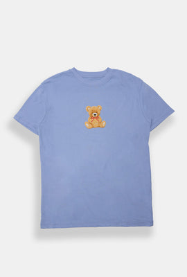 T-shirt coupe boyfriend imprimé ourson