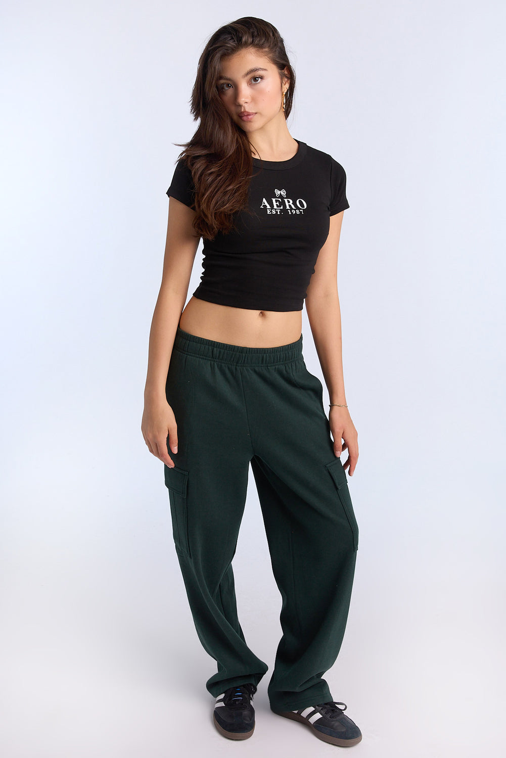 AERO Est. 1987 Graphic Baby Tee AERO Est. 1987 Graphic Baby Tee