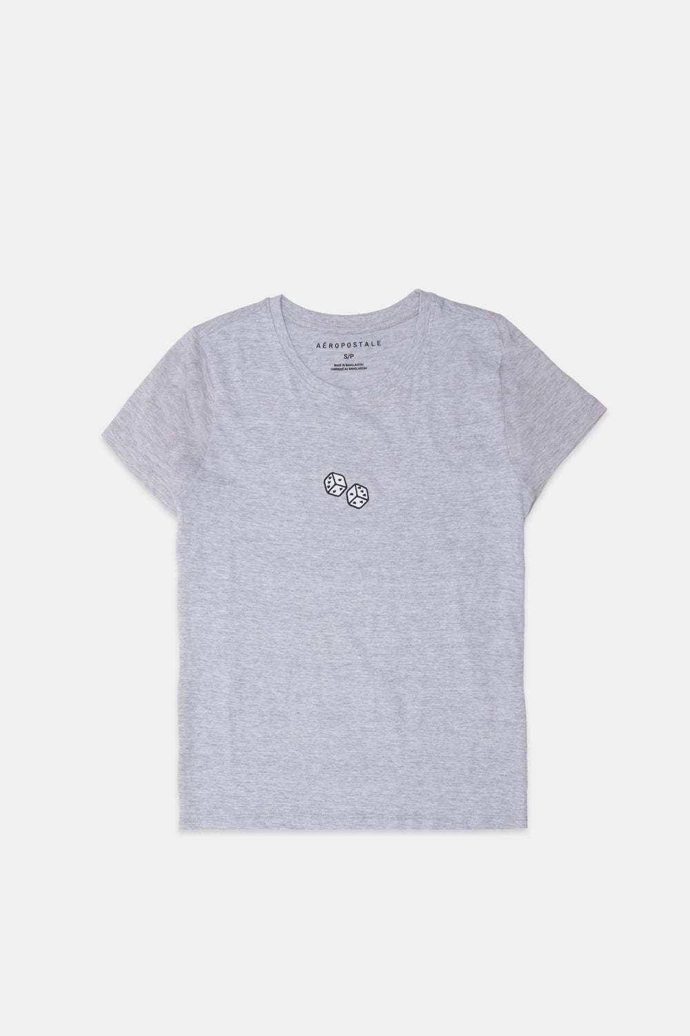 T-shirt coupe classique à dés brodés AERO T-shirt coupe classique à dés brodés AERO