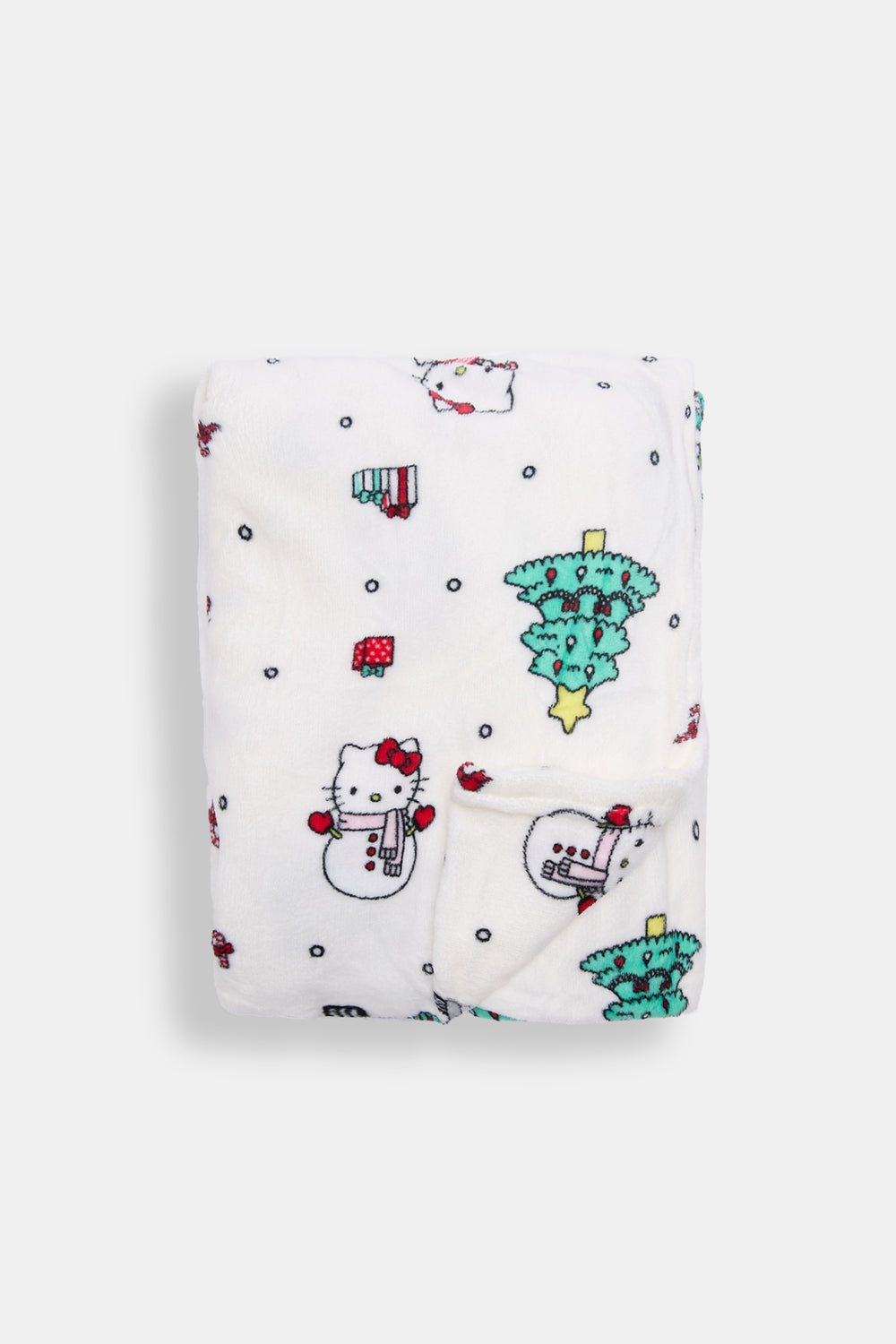 Hello Kitty Christmas Tree Plush Blanket Hello Kitty Christmas Tree Plush Blanket