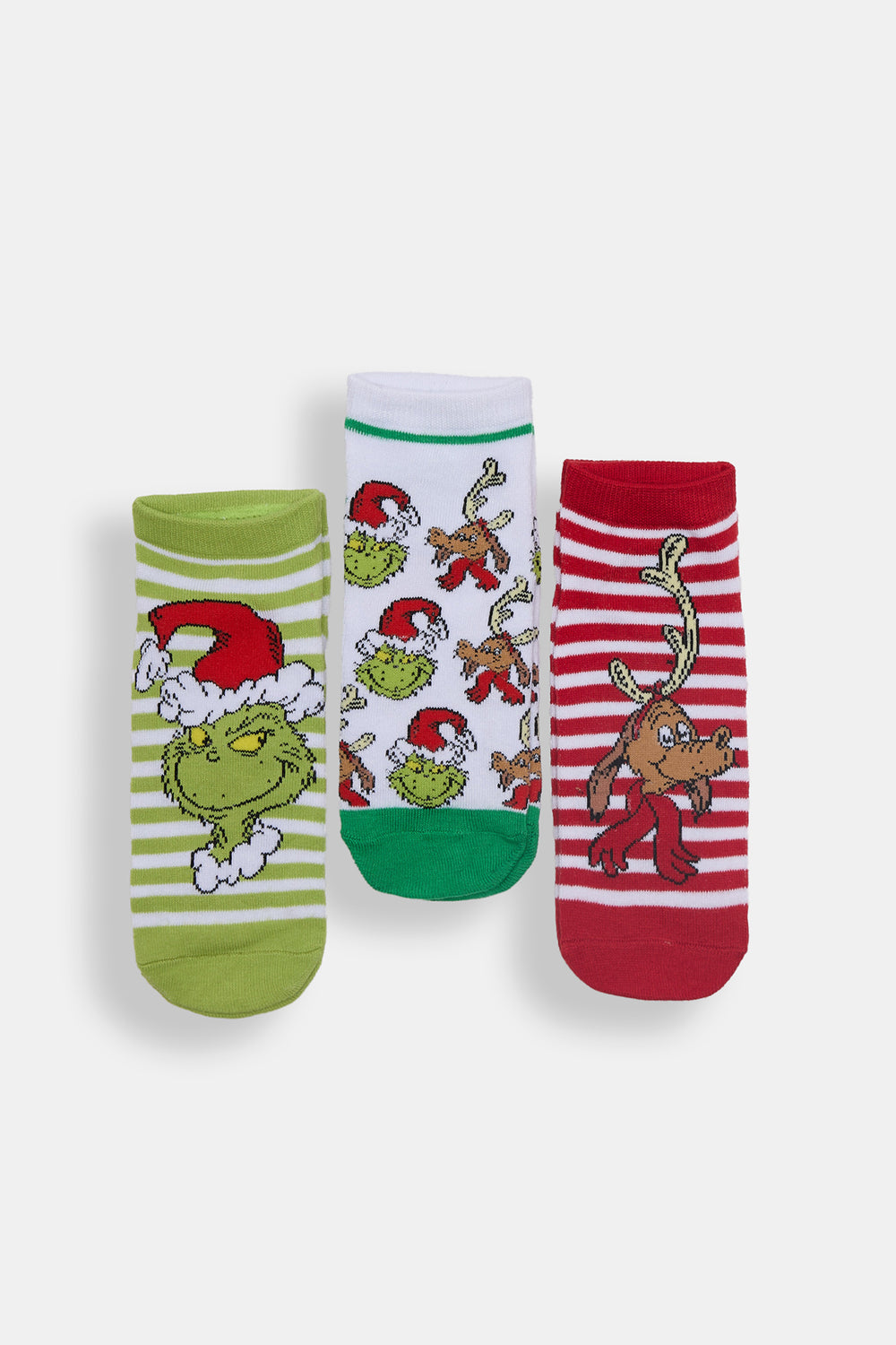 The Grinch 3-Pack Graphic Ankle Socks The Grinch 3-Pack Graphic Ankle Socks