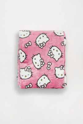 Hello Kitty Bow Plush Blanket