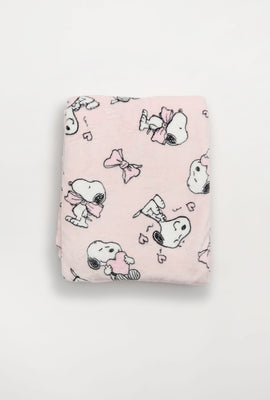 Couverture peluche imprimé Snoopy