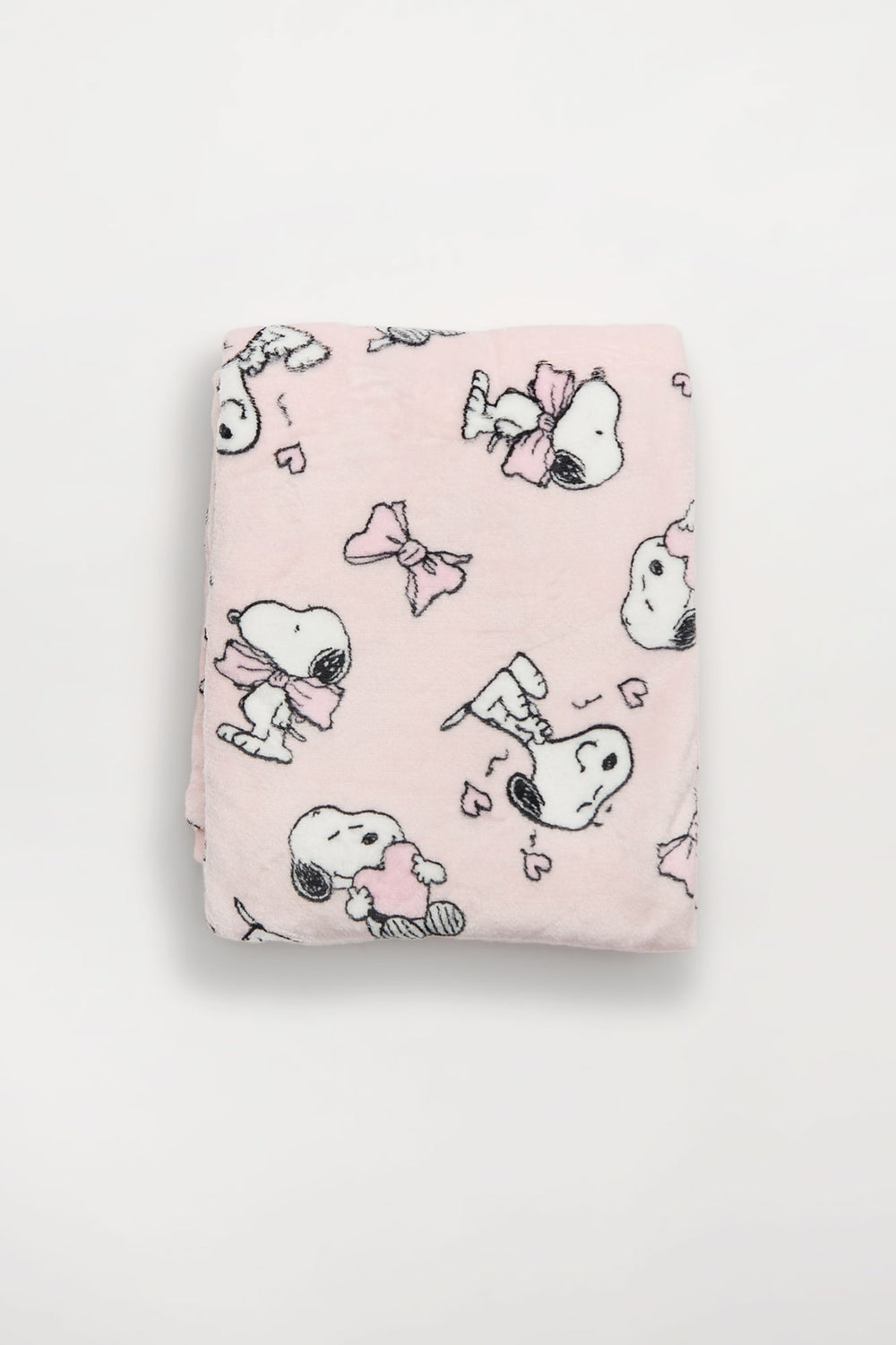Peanuts Snoopy Bow Plush Blanket Peanuts Snoopy Bow Plush Blanket