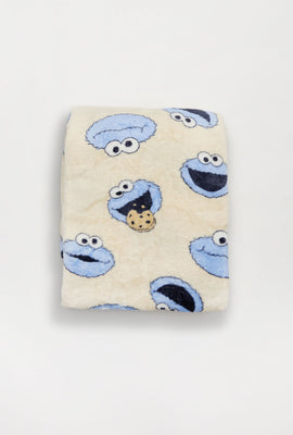 Couverture peluche imprimé Cookie Monster