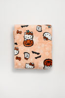 Couverture peluche imprimé citrouille Hello Kitty Couverture peluche imprimé citrouille Hello Kitty