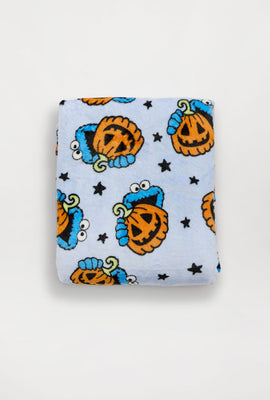 Sesame Street Cookie Monster Pumpkin Plush Blanket