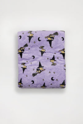 Couverture peluche imprimé Woodstock sorcière