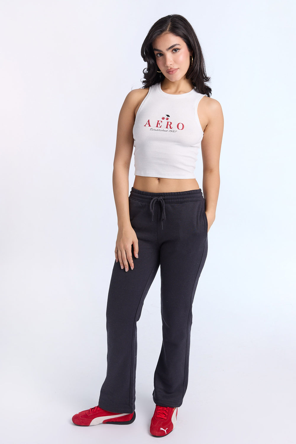 AERO Ribbed High Neck Tank Top AERO Ribbed High Neck Tank Top