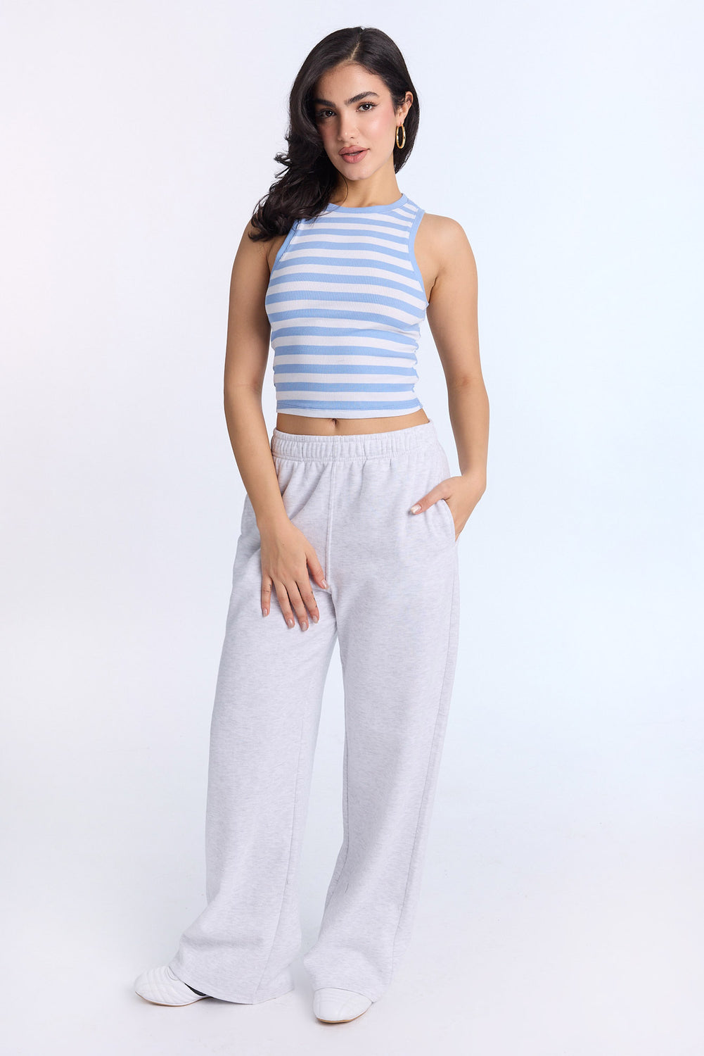 AERO Ribbed High Neck Tank Top AERO Ribbed High Neck Tank Top