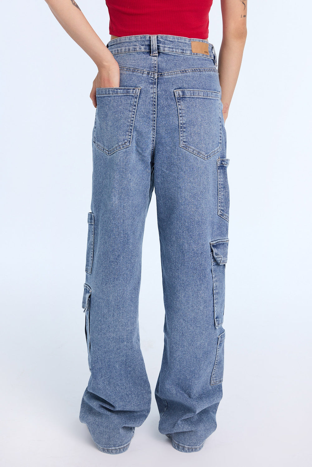 AERO High Rise Baggy Cargo Jeans AERO High Rise Baggy Cargo Jeans