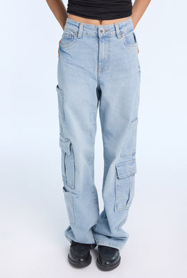 AERO High Rise Baggy Cargo Jeans