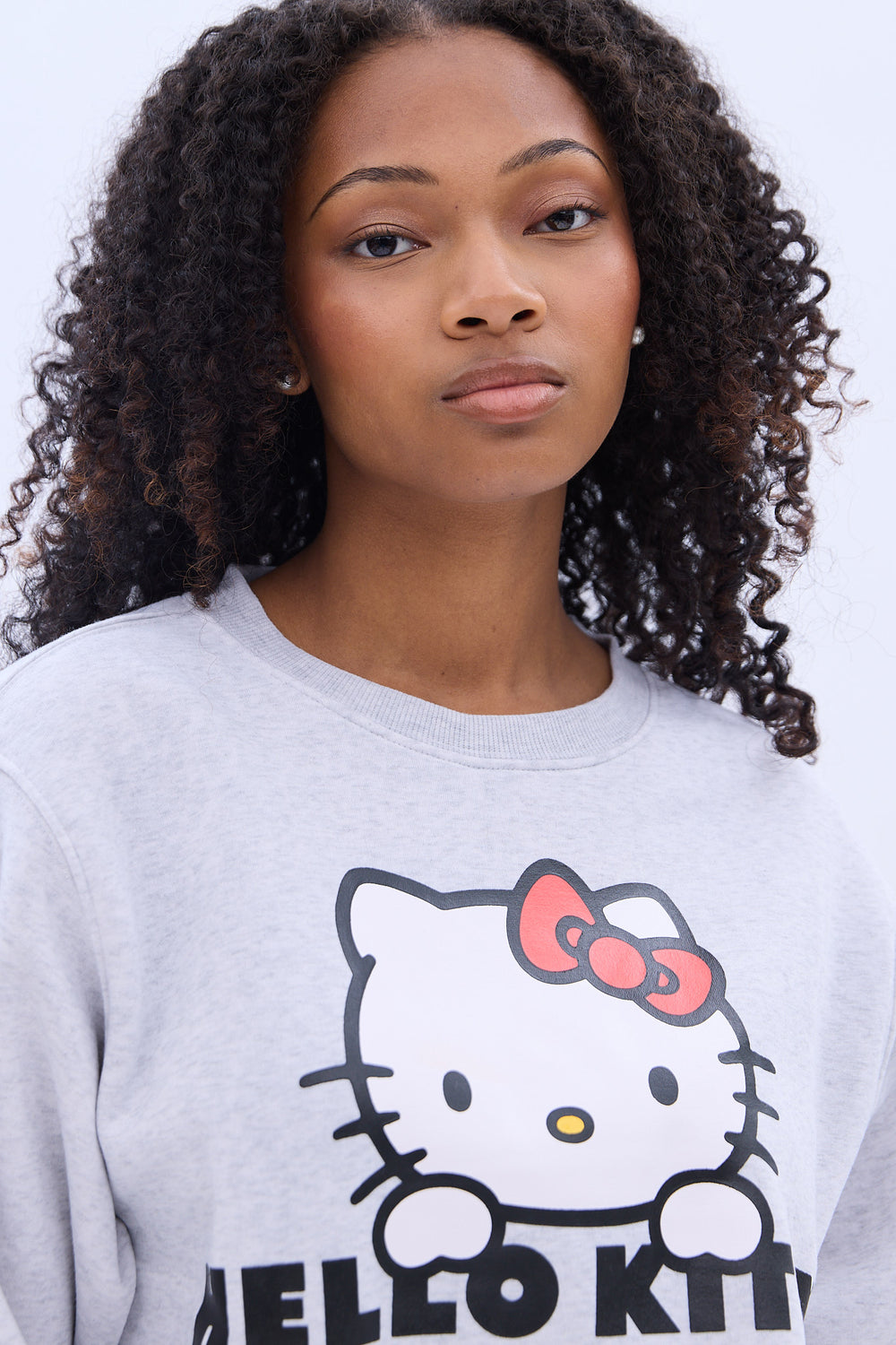 Hello Kitty Peak Graphic Crewneck Sweatshirt Hello Kitty Peak Graphic Crewneck Sweatshirt