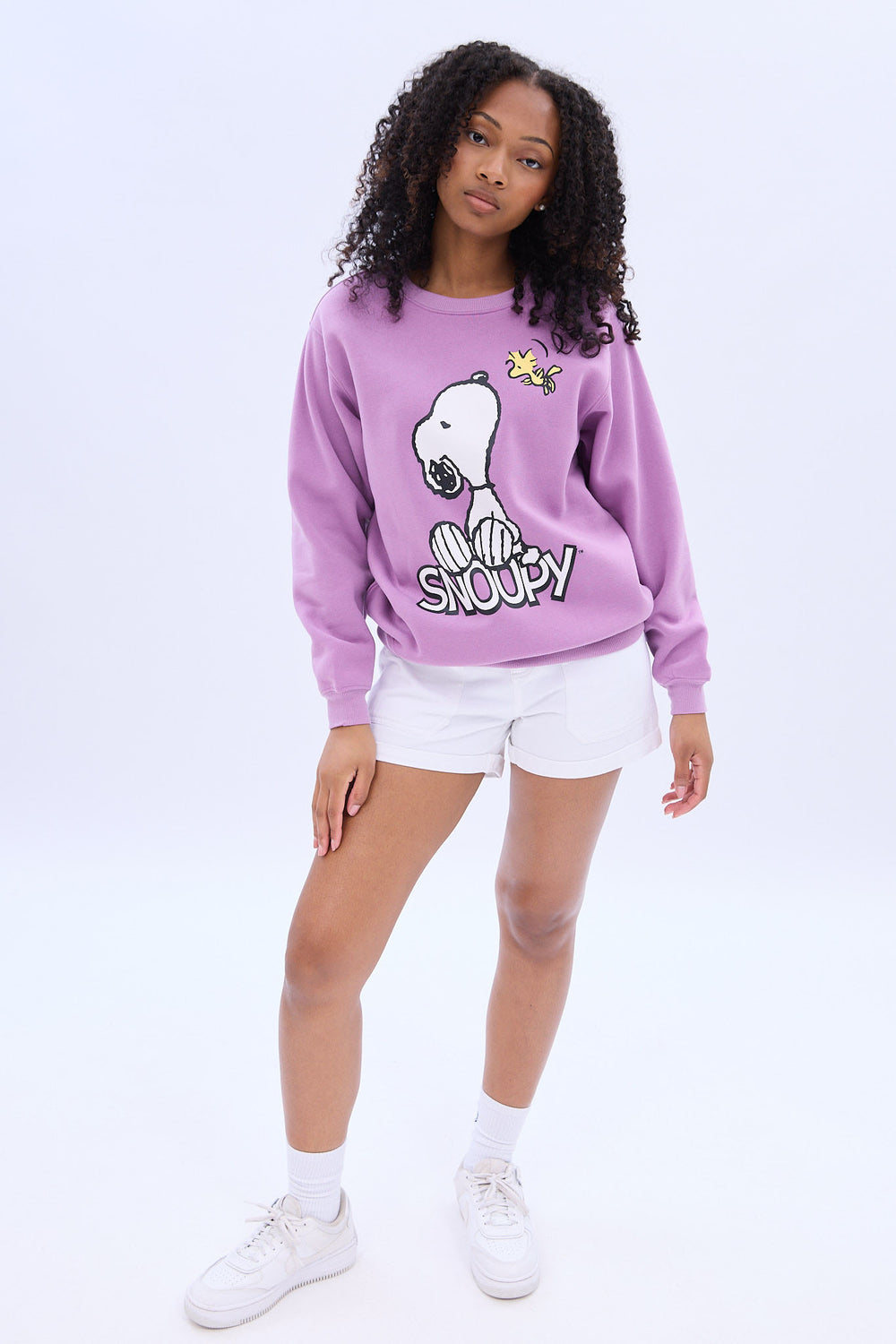 Snoopy & Woodstock Peanuts Crewneck Sweatshirt Snoopy & Woodstock Peanuts Crewneck Sweatshirt