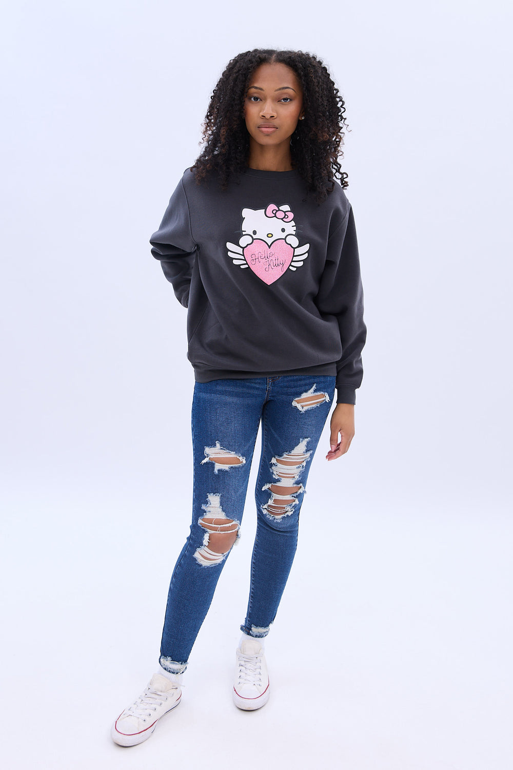 Hello Kitty Angel Crewneck Sweatshirt Hello Kitty Angel Crewneck Sweatshirt