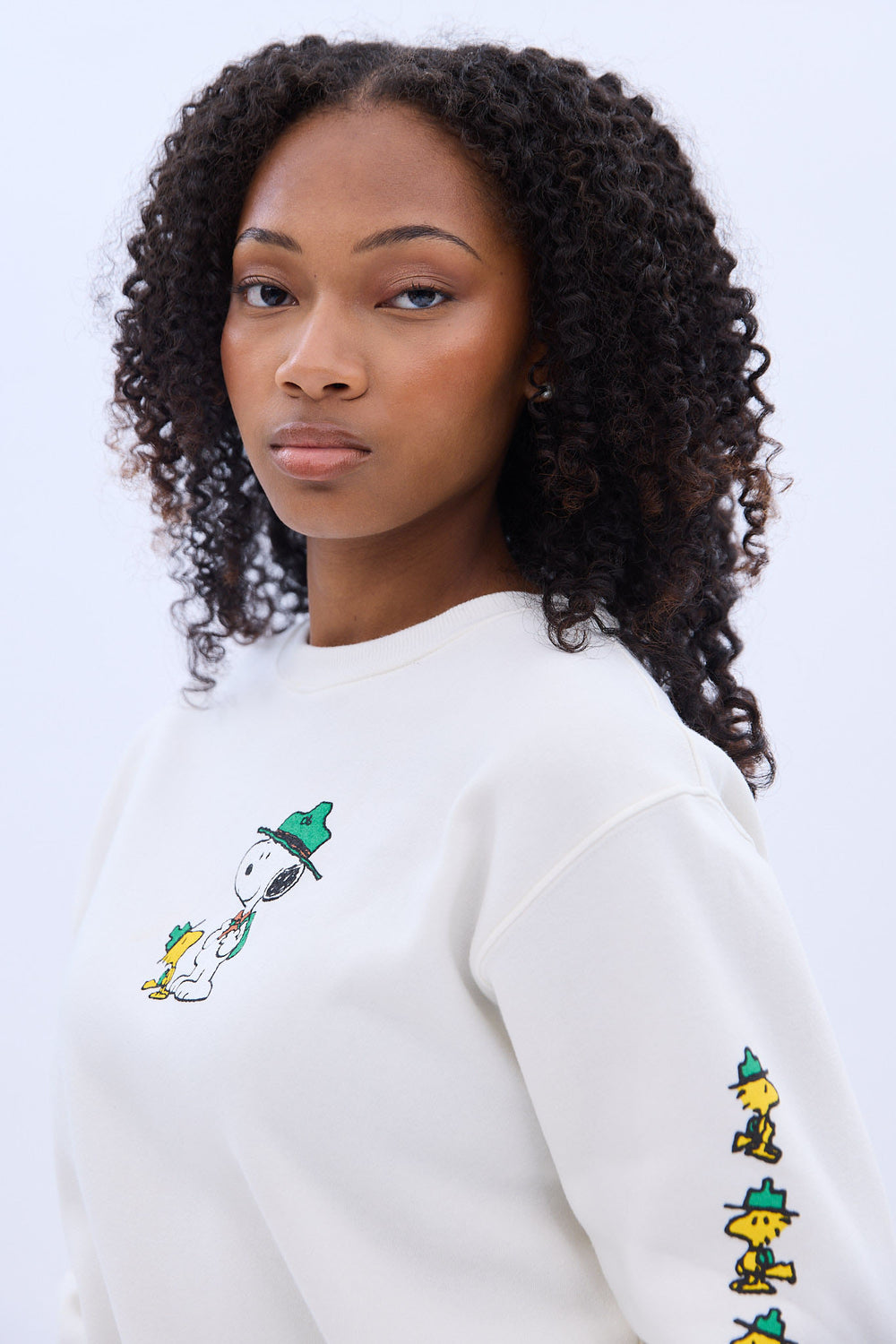 Camp Snoopy Snoopy Bird Hill Graphic Crewneck Sweatshirt Camp Snoopy Snoopy Bird Hill Graphic Crewneck Sweatshirt