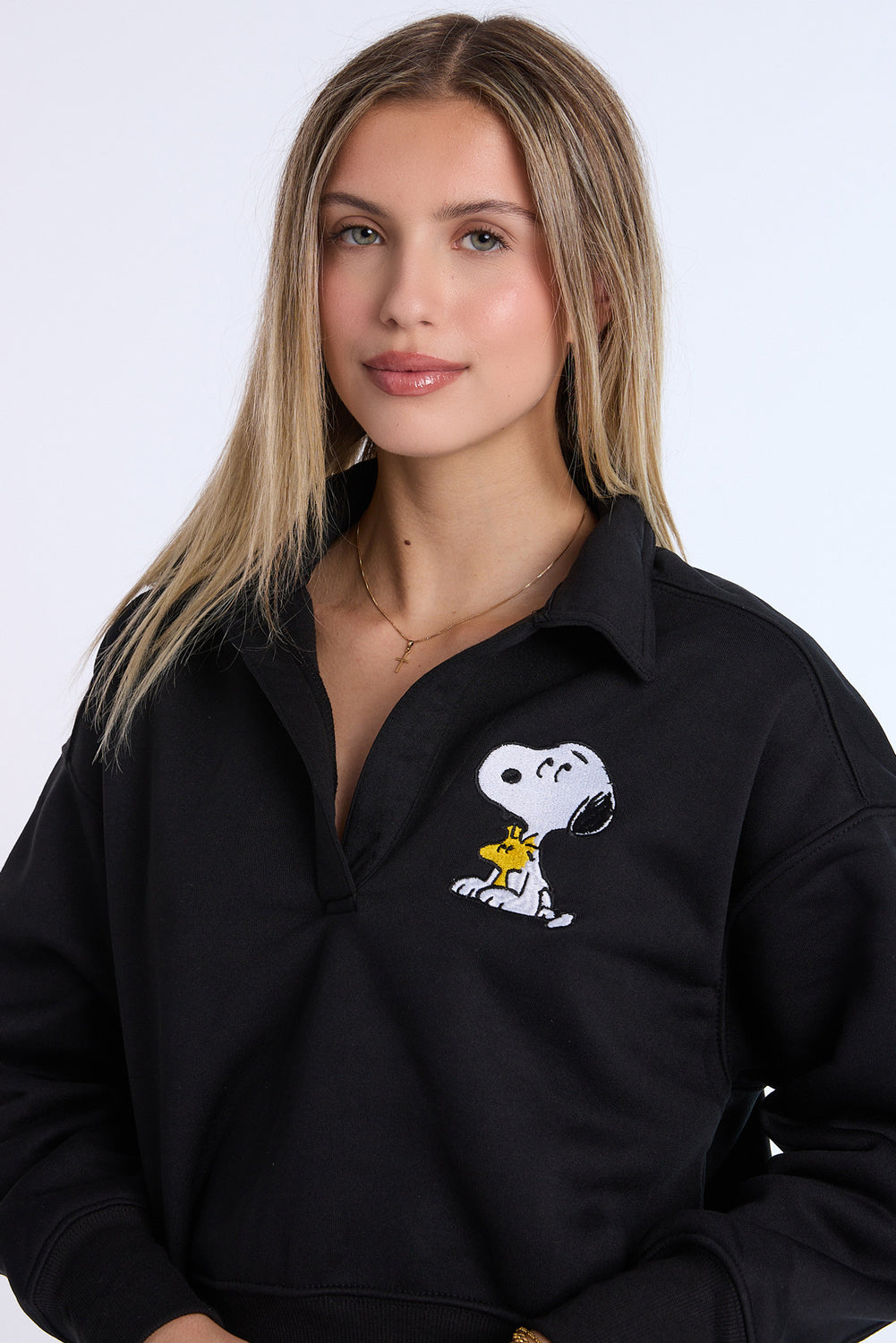 Sweatshirt à col polo Peanuts Sweatshirt à col polo Peanuts - West49