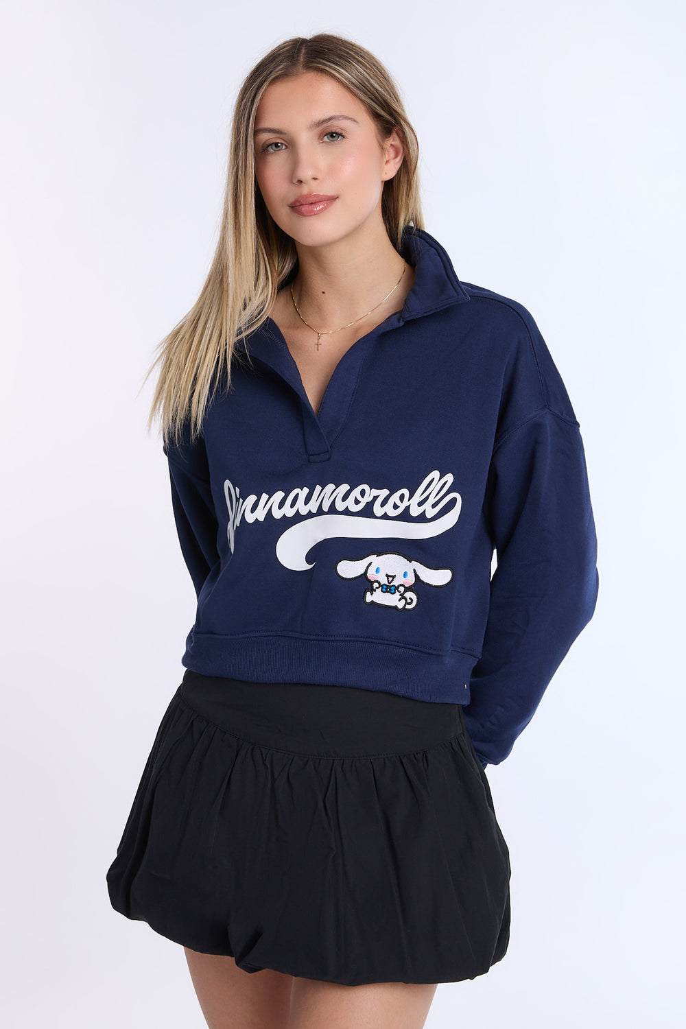 Sweatshirt à col polo Cinnamoroll Sweatshirt à col polo Cinnamoroll - West49