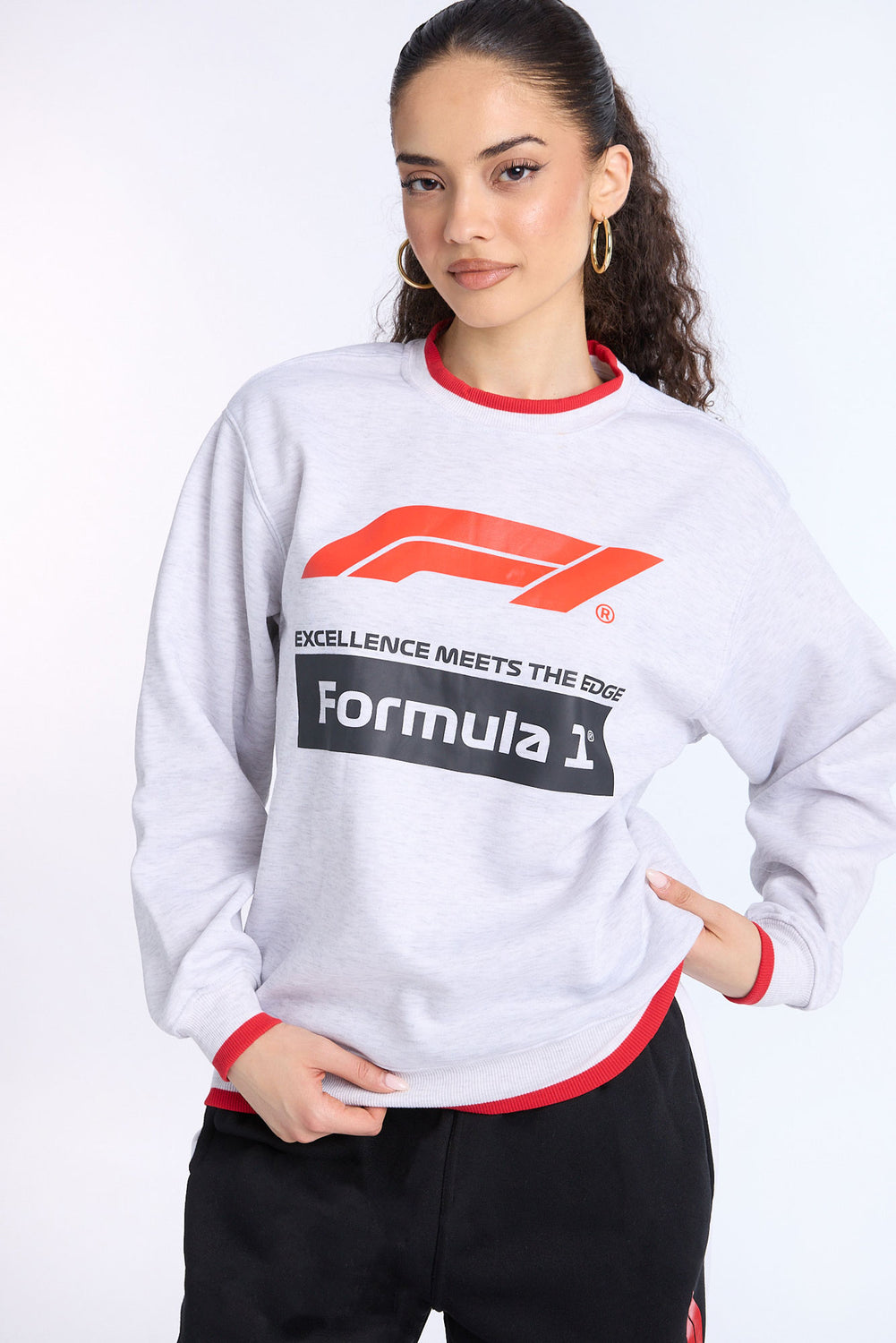 Sweatshirt à col ras du cou imprimé Formula 1 Sweatshirt à col ras du cou imprimé Formula 1