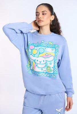 Sweatshirt à col ras du cou imprimé Cinnamoroll