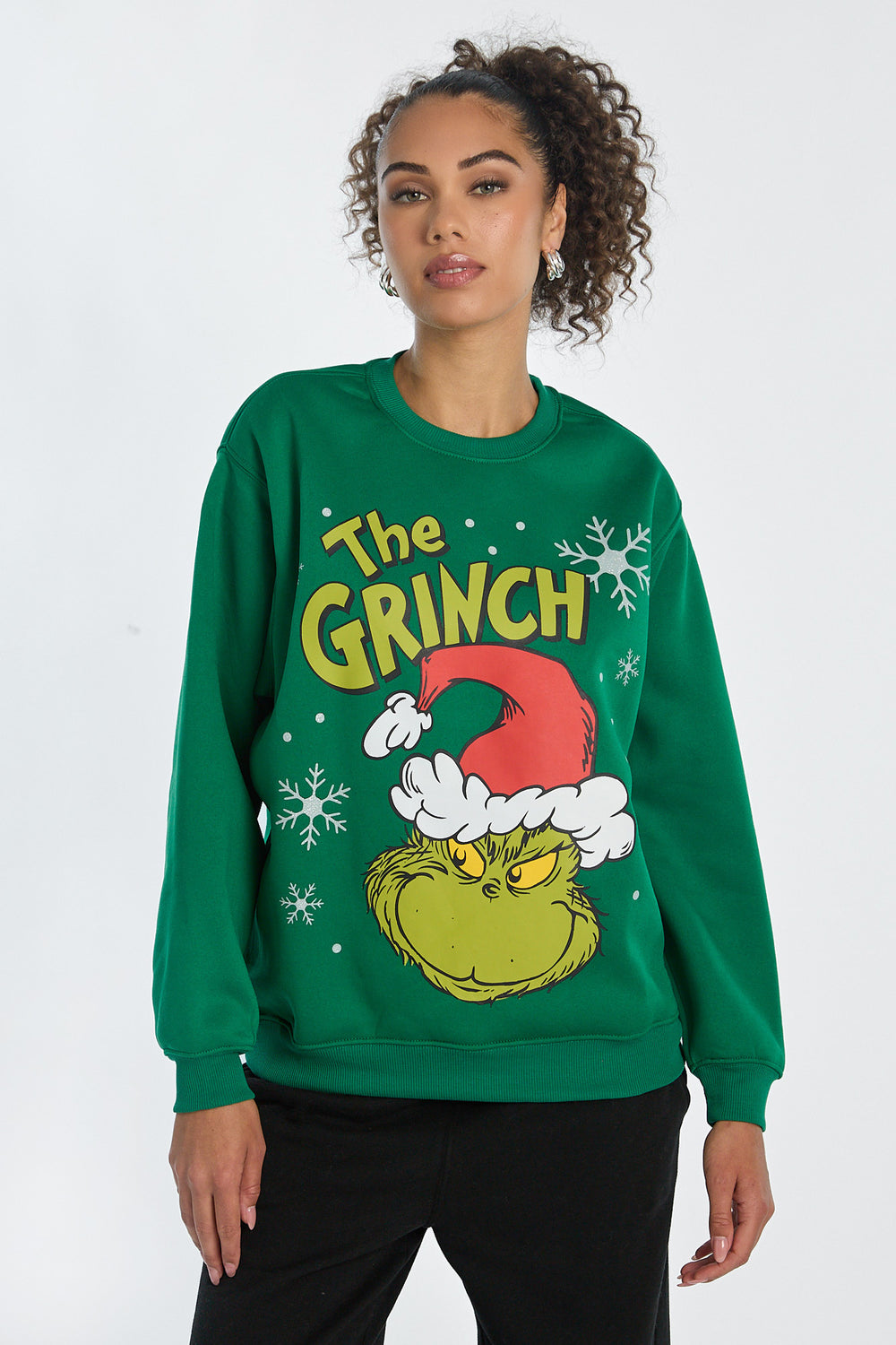 The Grinch Graphic Crewneck Sweatshirt The Grinch Graphic Crewneck Sweatshirt