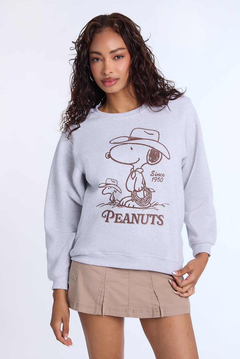 Peanuts Graphic Crewneck Sweatshirt Peanuts Graphic Crewneck Sweatshirt - West49