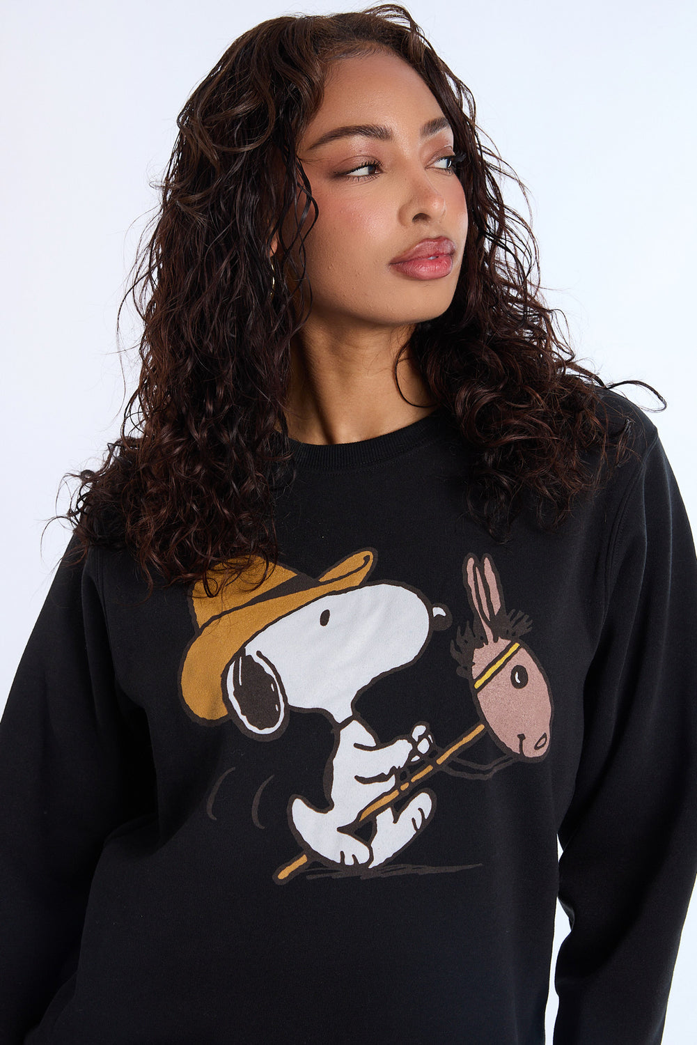Snoopy Cowboy Crewneck Sweatshirt Snoopy Cowboy Crewneck Sweatshirt - West49