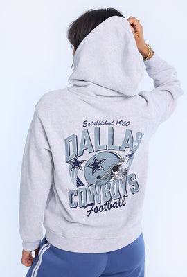 Haut à capuchon coupe boyfriend imprimé Dallas Cowboys